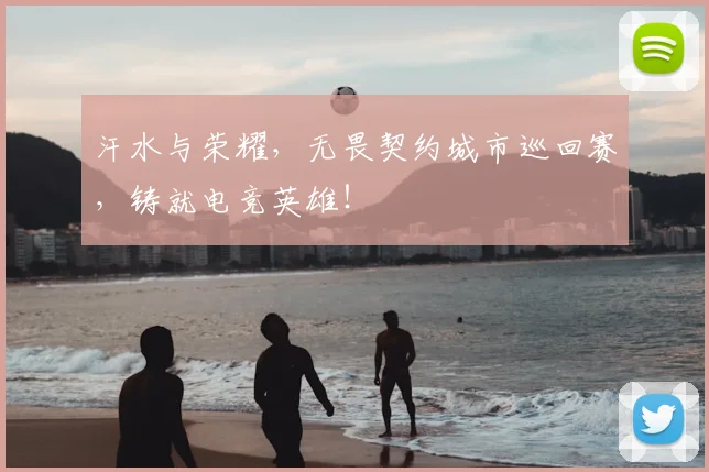 汗水与荣耀,无畏契约城市巡回赛,铸就电竞英雄!